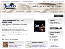 Tablet Screenshot of jaspers-verhuur.nl